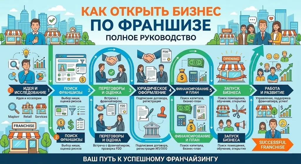 Как открыть бизнес по франшизе: полное руководство