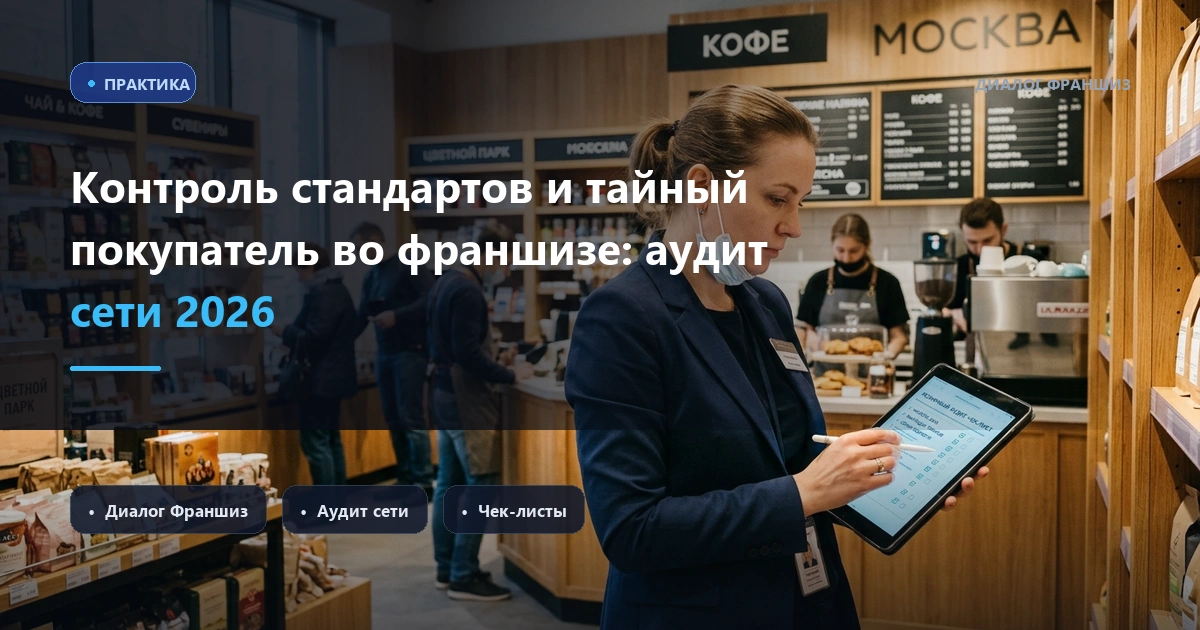Контроль стандартов и тайный покупатель во франшизе: как оцифровать аудит сети и защитить бренд в 2026 году