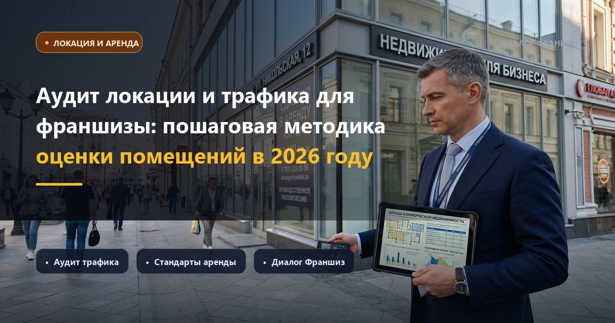 Аудит локации и трафика для франшизы: пошаговая методика оценки помещений в 2026 году