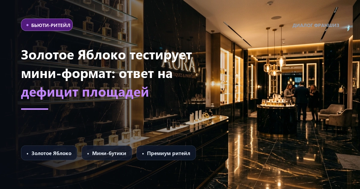 «Золотое Яблоко» тестирует мини-формат: как ритейл адаптируется к дефициту площадей
