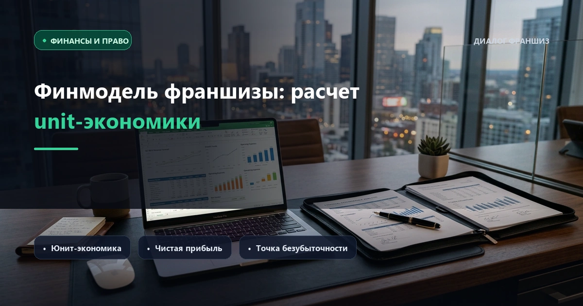 Финмодель франшизы: как рассчитать unit-экономику и не прогореть в первый год