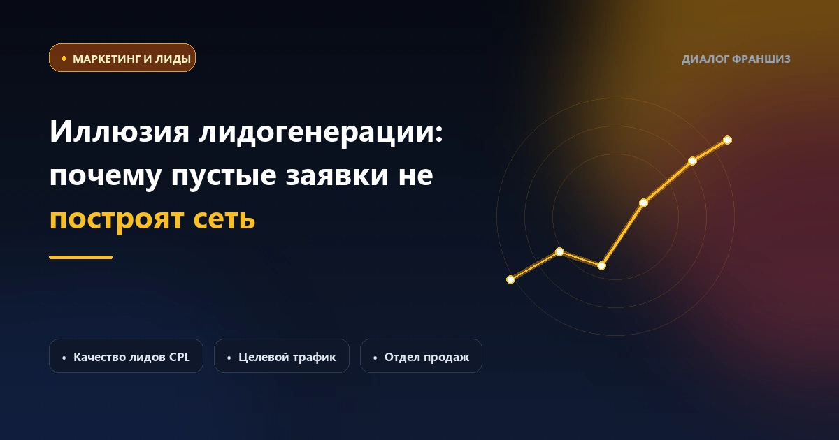 Иллюзия лидогенерации: почему пустые заявки не построят вам сильную франшизу
