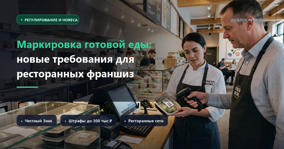 Маркировка готовой еды в общепите: новые требования и расходы для ресторанных франшиз