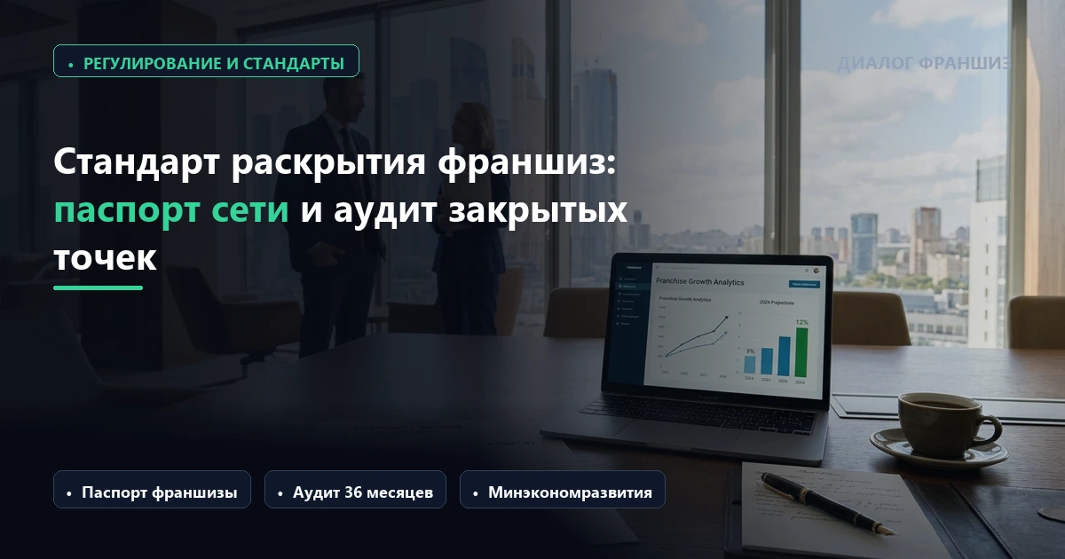 Минэкономразвития утвердило стандарт раскрытия франшиз: обязательный паспорт сети и аудит закрытых точек